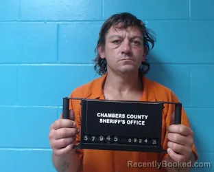 Mugshot of Randy Allen Jacobson booked in Chambers County, Texas on September 24, 2026