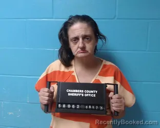 Mugshot of Kristyn Rene Clark booked in Chambers County, Texas on May 17, 2026