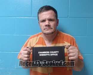 Booking photo from Chambers County, Texas