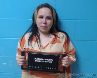 Mugshot of Breanna Lynn Beal booked in Chambers County, Texas on October 3, 2026