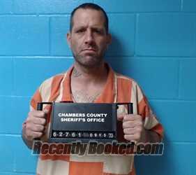 Booking photo from Chambers County, Texas