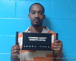 Mugshot of Cleveland Terrel Carter booked in Chambers County, Texas on July 6, 2026