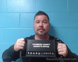 Mugshot of David McCann booked in Chambers County, Texas on March 18, 2026