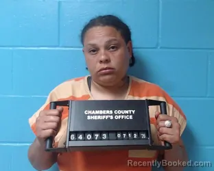 Mugshot of Shadonna LaVale Eagleton booked in Chambers County, Texas on July 12, 2026