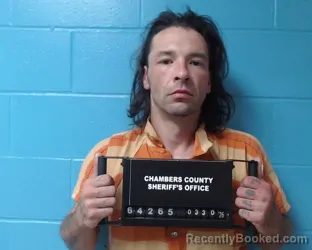 Mugshot of Dylan James-Graham Perio booked in Chambers County, Texas on March 31, 2026