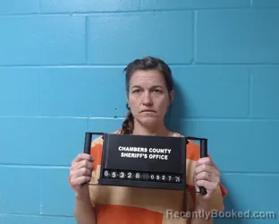 Mugshot of Peggy Nichole Conrad booked in Chambers County, Texas on May 27, 2026