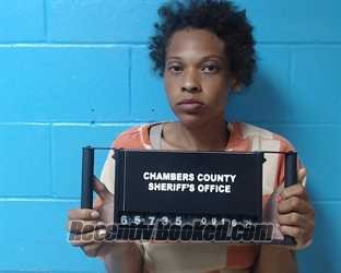 Booking photo from Chambers County, Texas