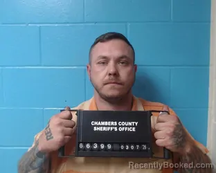 Mugshot of Anthony James Shuman booked in Chambers County, Texas on March 7, 2026