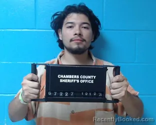 Mugshot of Miguel Estrada booked in Chambers County, Texas on October 10, 2026