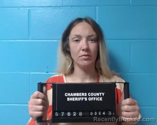 Mugshot of Kaytlynn Emmert booked in Chambers County, Texas on March 24, 2026