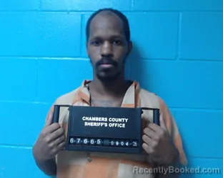 Mugshot of Taymarkus Jovon Stafford booked in Chambers County, Texas on September 4, 2026