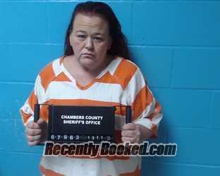 Booking photo from Chambers County, Texas