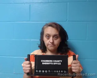 Mugshot of Destiny Yvonne Walker booked in Chambers County, Texas on May 28, 2026