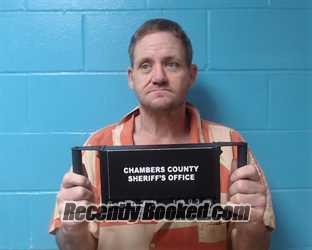 Booking photo from Chambers County, Texas