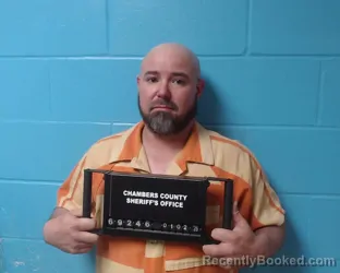 Booking photo from Chambers County, Texas