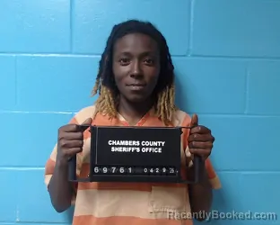 Mugshot of Terrell Simon booked in Chambers County, Texas on April 29, 2026