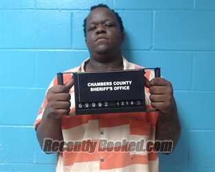 Booking photo from Chambers County, Texas