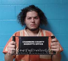 Booking photo from Chambers County, Texas