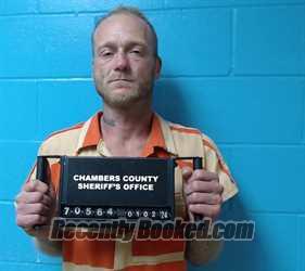 Booking photo from Chambers County, Texas