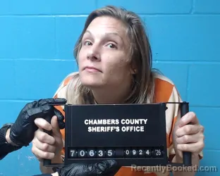 Mugshot of Whitney Lyn Burleson booked in Chambers County, Texas on September 24, 2026
