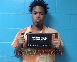 Booking photo from Chambers County, Texas