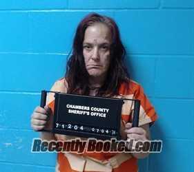 Booking photo from Chambers County, Texas