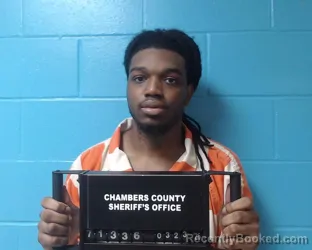 Mugshot of Kameron Cedric Jones booked in Chambers County, Texas on March 23, 2026