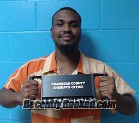 Booking photo from Chambers County, Texas