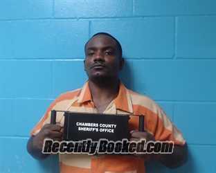 Booking photo from Chambers County, Texas