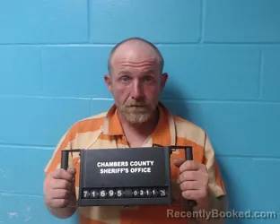 Mugshot of Christopher Michael Garrett booked in Chambers County, Texas on March 11, 2026