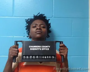 Mugshot of Jakyra Armanini Wells booked in Chambers County, Texas on June 3, 2026