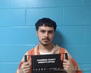 Mugshot of Robert Michael Rodriguez booked in Chambers County, Texas on March 23, 2026