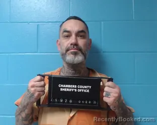 Booking photo from Chambers County, Texas