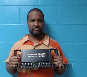 Booking photo from Chambers County, Texas