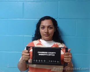 Mugshot of Kimberly McKaela Peralta booked in Chambers County, Texas on May 15, 2026