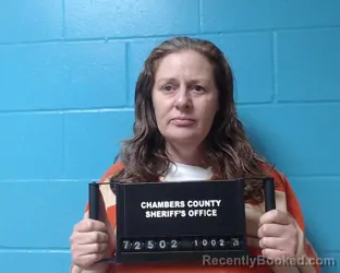 Mugshot of Shari Starlyn Mitchell booked in Chambers County, Texas on October 2, 2026