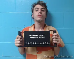 Mugshot of Joshua Lewis booked in Chambers County, Texas on March 24, 2026