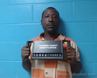 Booking photo from Chambers County, Texas
