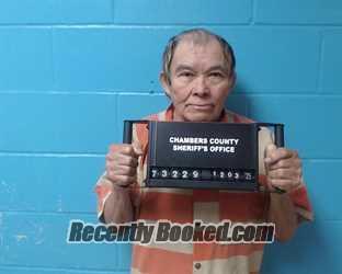 Booking photo from Chambers County, Texas