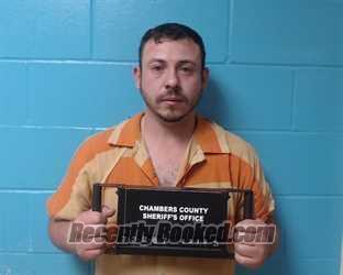 Booking photo from Chambers County, Texas