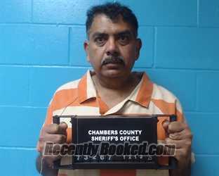 Booking photo from Chambers County, Texas