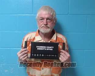 Booking photo from Chambers County, Texas