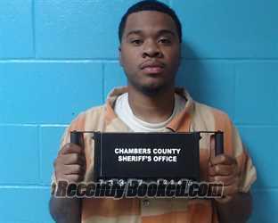 Booking photo from Chambers County, Texas