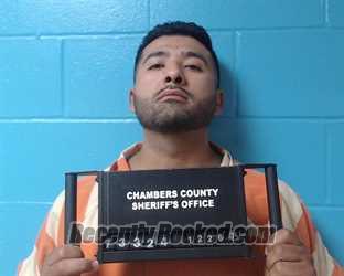 Booking photo from Chambers County, Texas