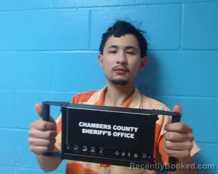 Booking photo from Chambers County, Texas