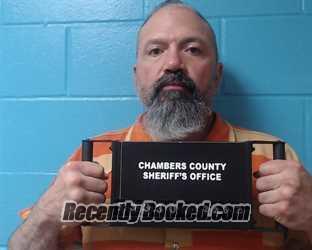 Booking photo from Chambers County, Texas