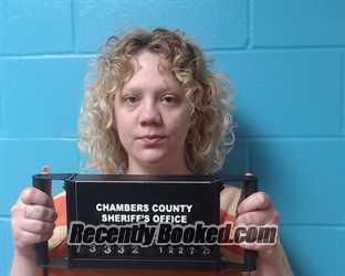 Booking photo from Chambers County, Texas