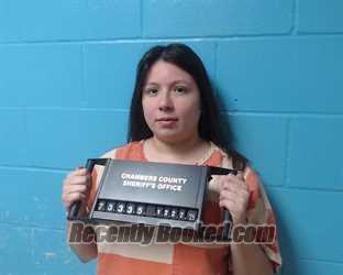 Booking photo from Chambers County, Texas