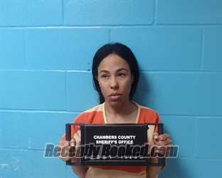 Booking photo from Chambers County, Texas
