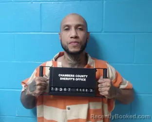 Booking photo from Chambers County, Texas